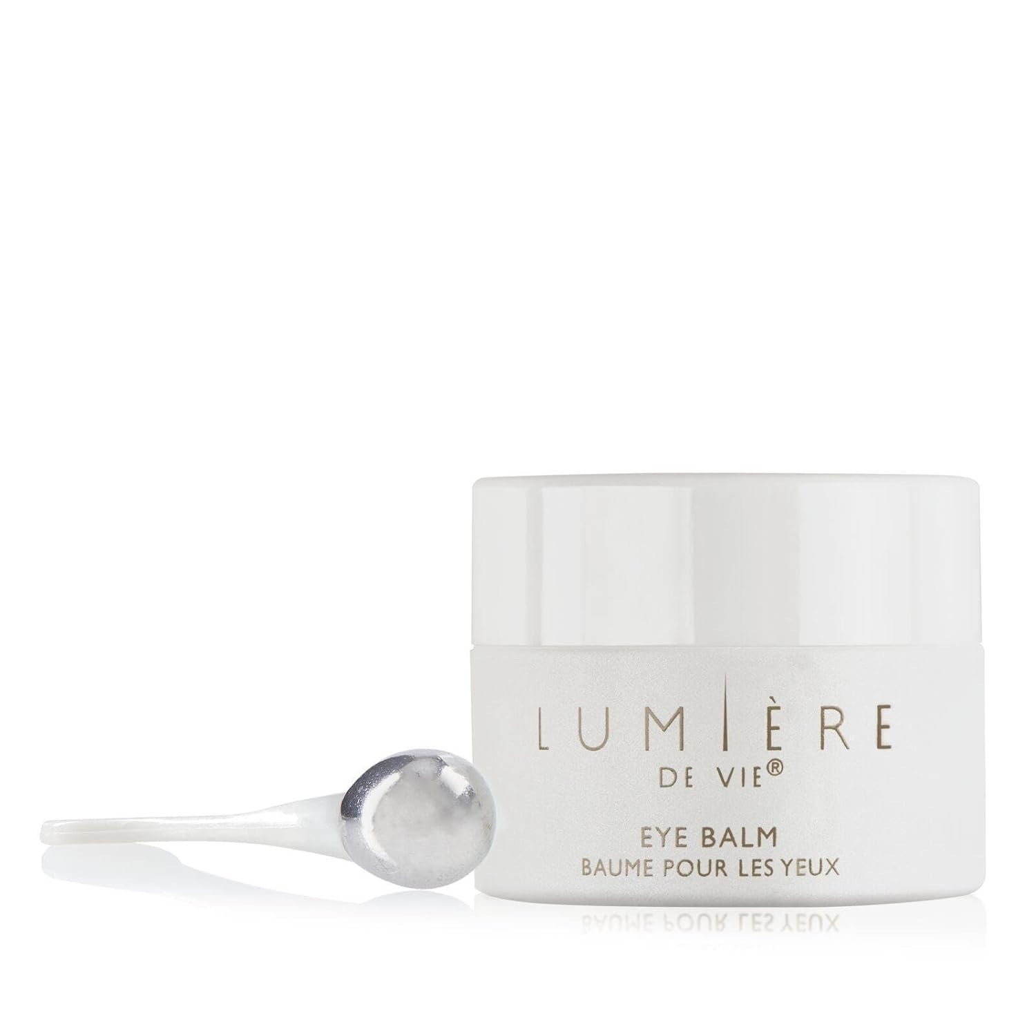 LUMIÈRE DE VIE Eye Balm - Soothing Firming Under-Eye Moisturizer for Dark Circles, Fine Lines Wrinkles - Hydrating Skin Care with Light-Diffusing Pigments - Single Jar (0.5 oz./15 g)