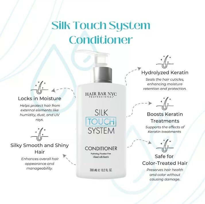 Hai Ba NY Sil Touc Syste Conditione Lightweigh Anti-Friz Kerati Conditione Treatment infuse wit Bioti an Ant Thinnin properties Idea fo al hai type 25.36o (750ml)