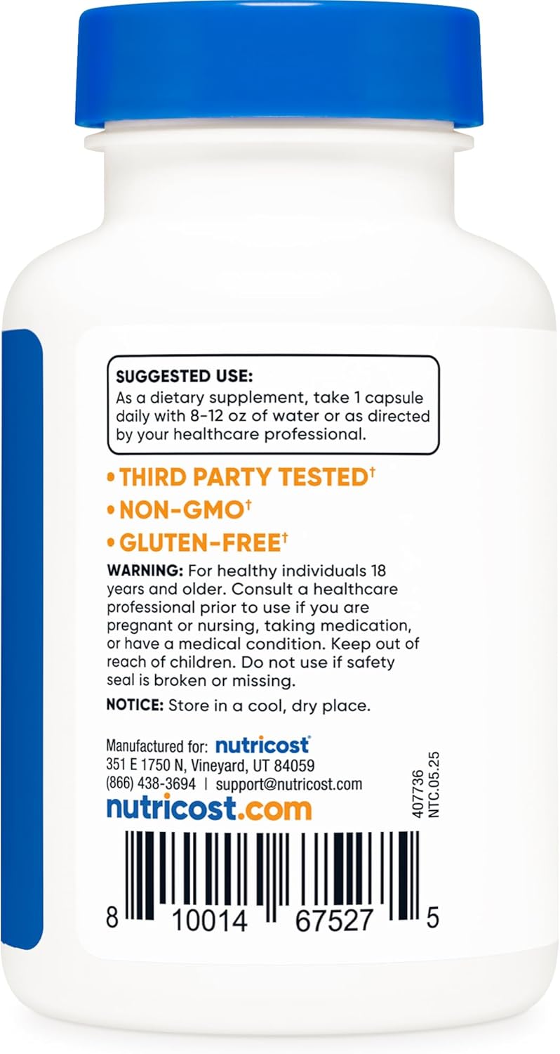Nutricost Tudca 250mg, 60 Capsules (Tauroursodeoxycholic Acid) - Premium Quality