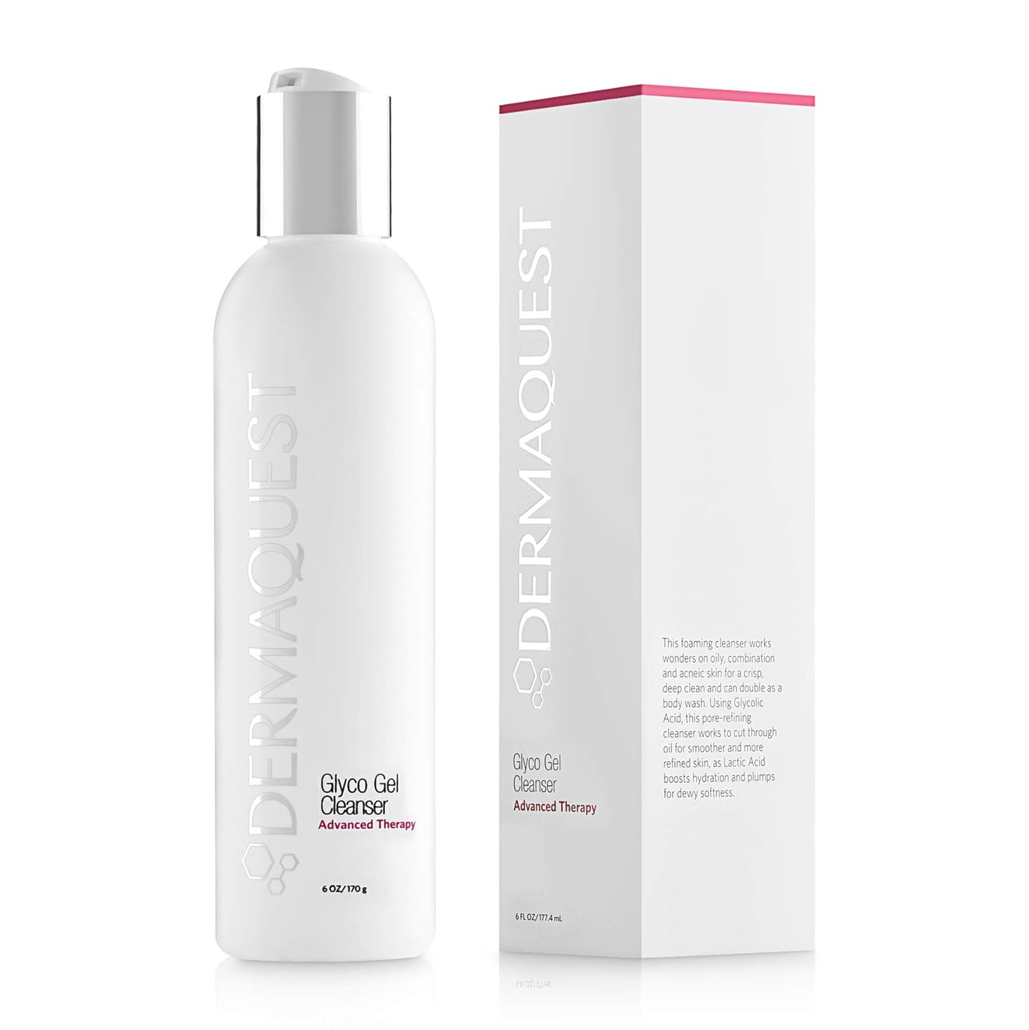 DermaQues Advance Therap Foamin Glyc Ge Base Cleanse wit 15 Glycoli Aci Lacti Aci Dee Cleansin Dail Fac Was fo Oil Ski an Papula Acn ( oz)