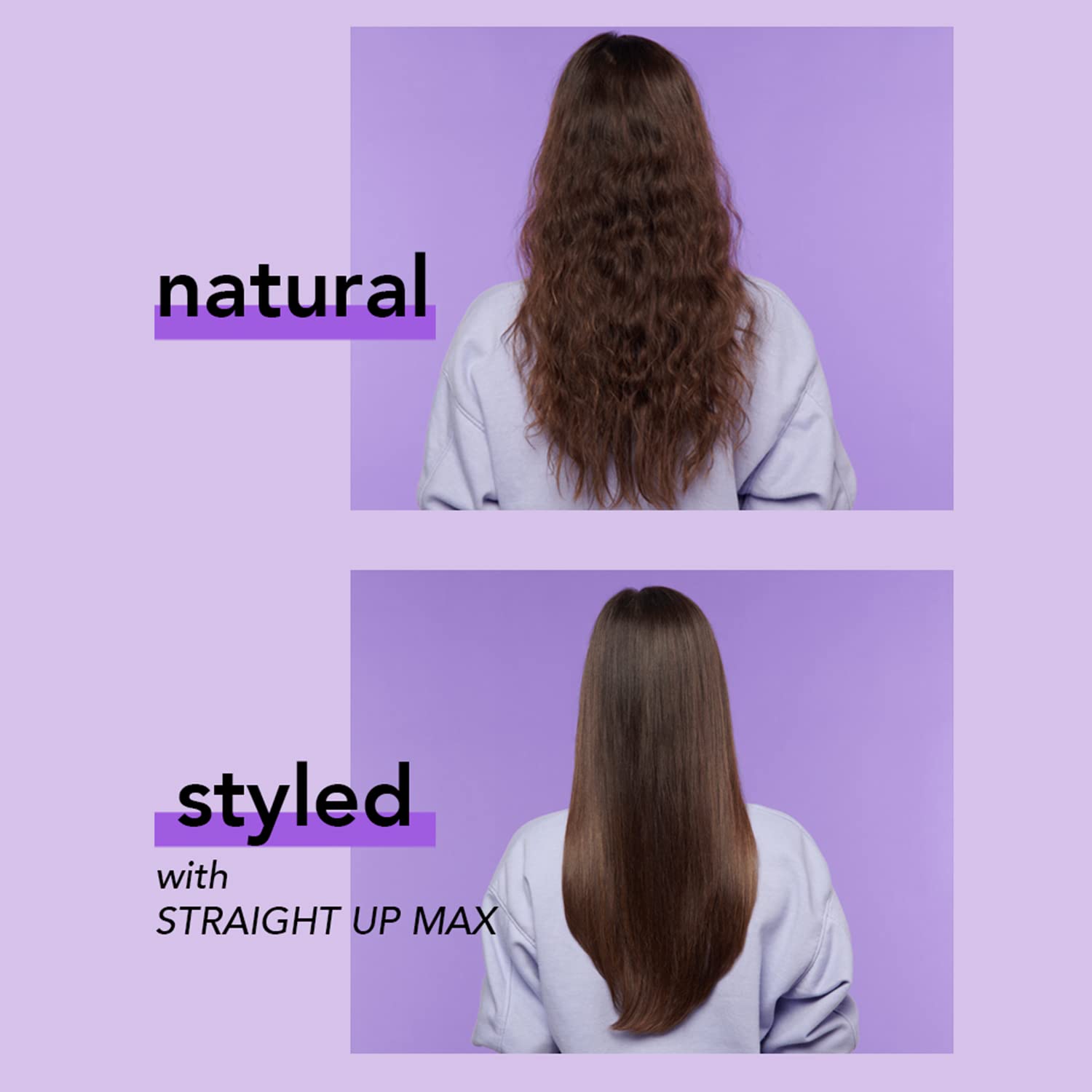 InStyle Straigh U Ma Cerami Straightenin Brus Detanglin Hai Brus Straightene wit Powerfu Cerami Heate Plate fo Smooth Frizz-Fre Hai Fo Thick Curl Wav Hai Types