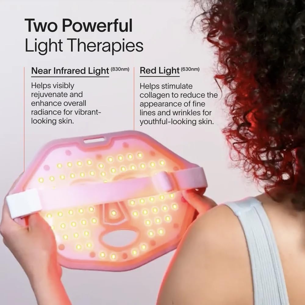 Solawav Re Ligh Therap Mas fo Fac Re Near-Infrare Le Ligh Devic Reduce Appearanc o Fin Line Wrinkle Improve Firmness Elasticity Textur 10-Mi Anti-Agin Treatment