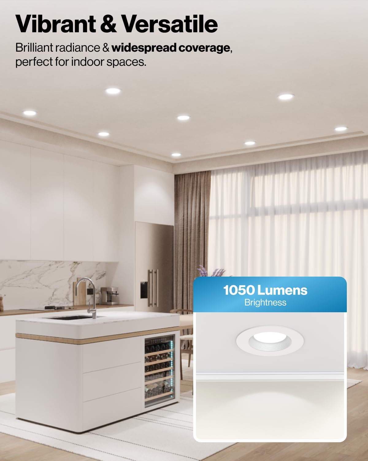 Sunco 24 Pack 6 Inch LED Recessed Light, Retrofit Downlight Can Lights for Ceiling, Baffle Trim, 1050 LM, 13W (75W Equivalent), 3000K Warm White, Dimmable, Damp Rated UL.