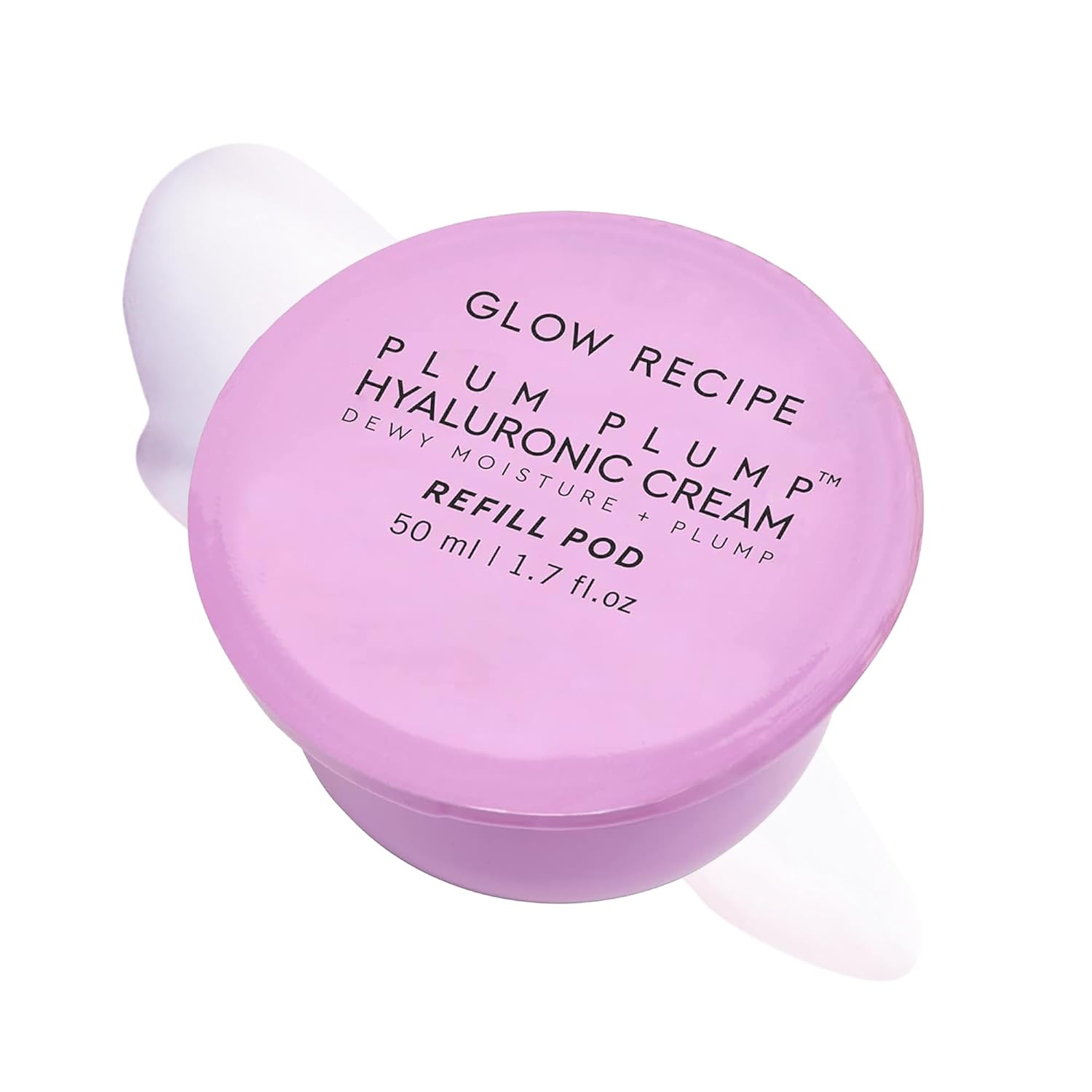 Glow Recipe Plum Plump Hyaluronic Acid Face Cream, Refill - Hydrating, Firming Plumping Facial Moisturizer for Women Men - Korean Skin Care with Polyglutamic Peptides for Dry Skin Wrinkles (50ml)