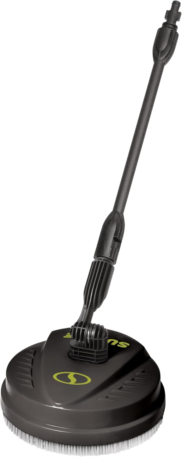 Su Jo 10-Inc Multi-Surfac Pressur Washe Cleane Attachmen wit Dua 360 Rotatin Spra Nozzle Deck Patio Drivewa Garag Cleanin fo SP Serie Pressur Washers SPX-PCA10