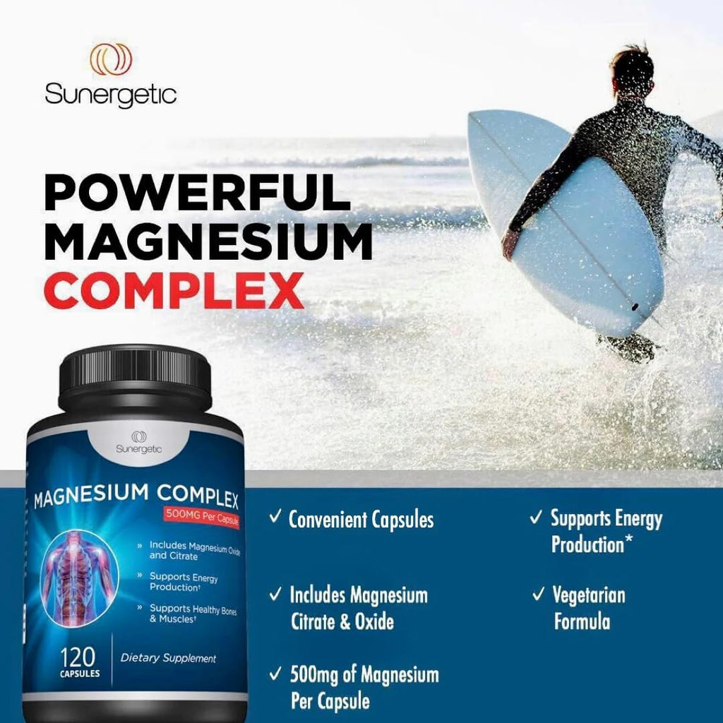 Premiu Magnesiu Citrat Capsule Powerfu 500m Magnesiu Oxid Citrat Supplemen Help Suppor Health Bones Muscles Teeth Energ Relaxatio 12 Vegetabl Capsules
