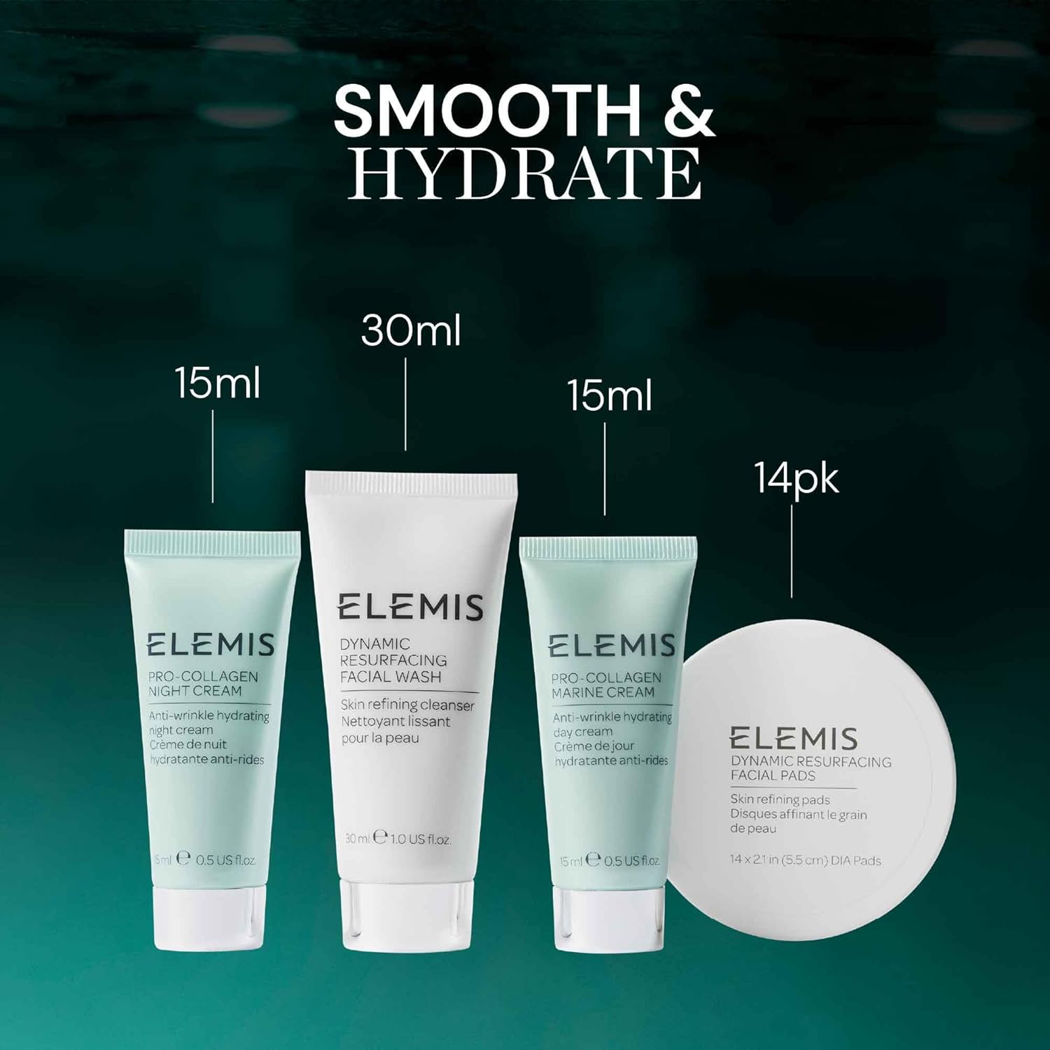ELEMI Asto Marti Formul One Tea Delux Discover Skincar Collectio ($16 Value Trave Essentials