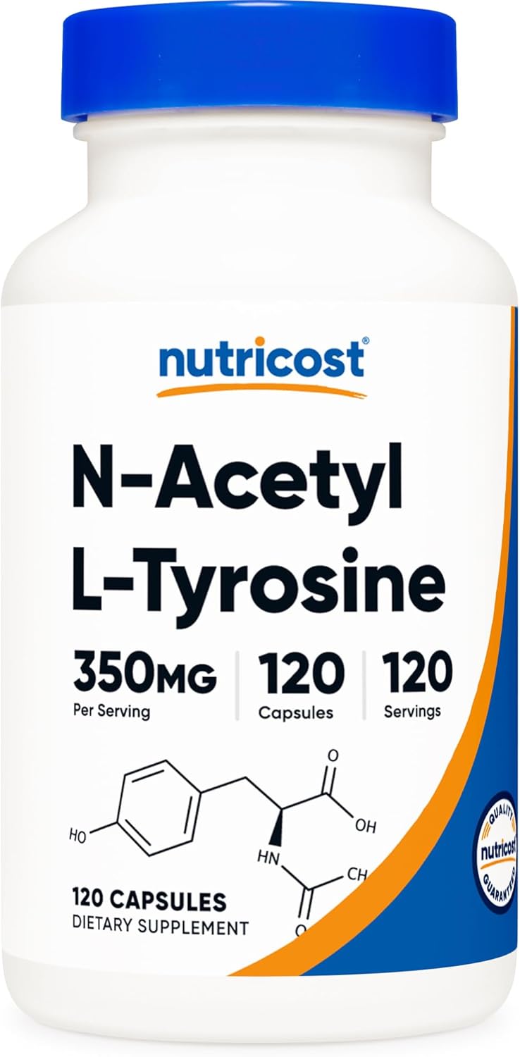 Nutricos N-Acety L-Tyrosin (NALT 350mg 12 Capsule Glute Free Non-GMO