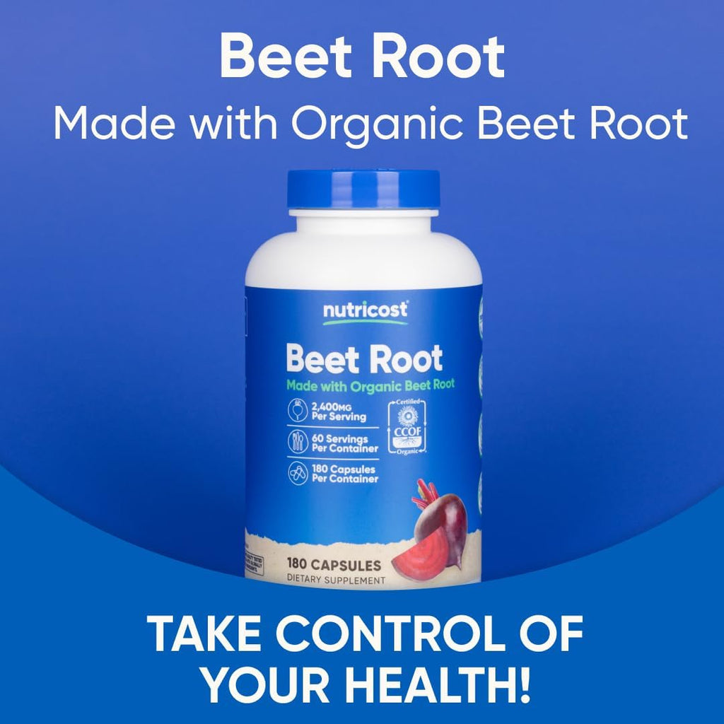 Nutricos Bee Roo 2400mg 18 Capsule CCO Certifie Mad wit Organi Bee Root Superfood 6 Servings