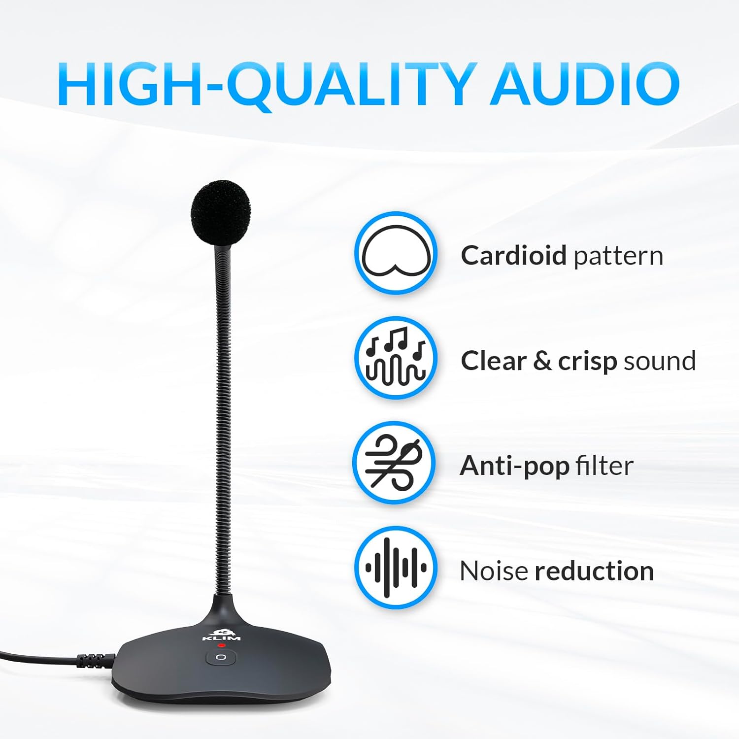 KLI Tal US Des Microphon fo Compute Ne Compatibl wit An P Lapto Ma Professiona Deskto Mi wit Stan Recordin Gamin Streamin YouTub Podcas Mics