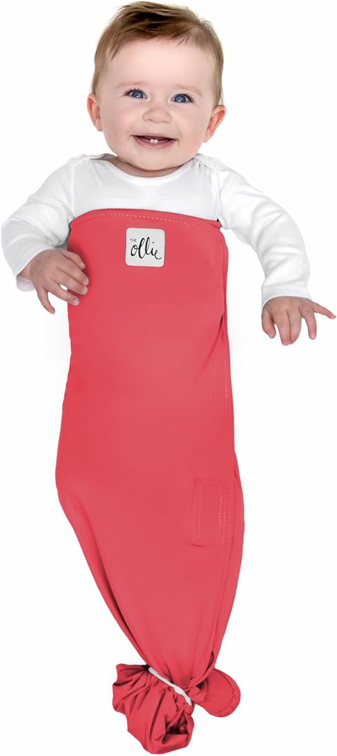 The Ollie Swaddle Alphie Sleep Pouch Baby Sleep Bundle – 3-Way Adjustable Newborn Swaddle Blanket and Wearable Sleep Sack | Moisture-Wicking, Buttery-Soft Fabric | Newborn to 14 Months (Sunset)