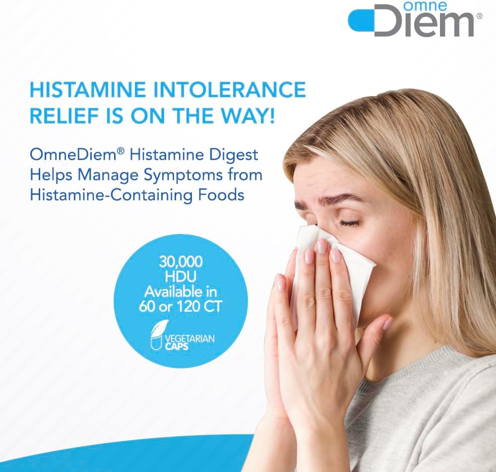 Omn Die Histamin Diges DA 30,00 HD 12 Cap Histamin Neutralizin Enzym Reliev Histamin Intoleranc wit Diamin Oxidase