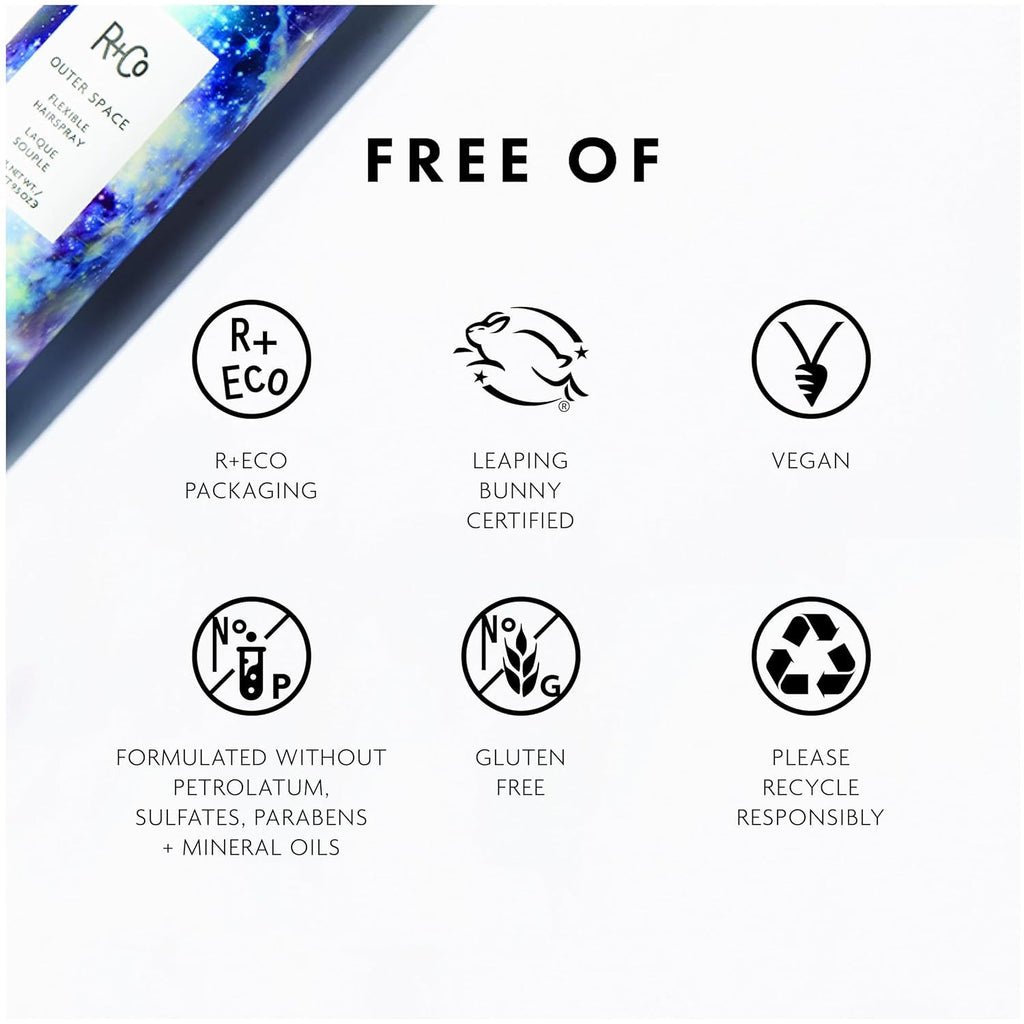 R+C Hai Spra Se fo Volum an Hol Oute Spac Balloo Hairspray Instan Volum an Textur Lightweigh Fo Lon Lastin Hairstyle Vega Cruelty-Fre 9. o  o (Pac o 2)