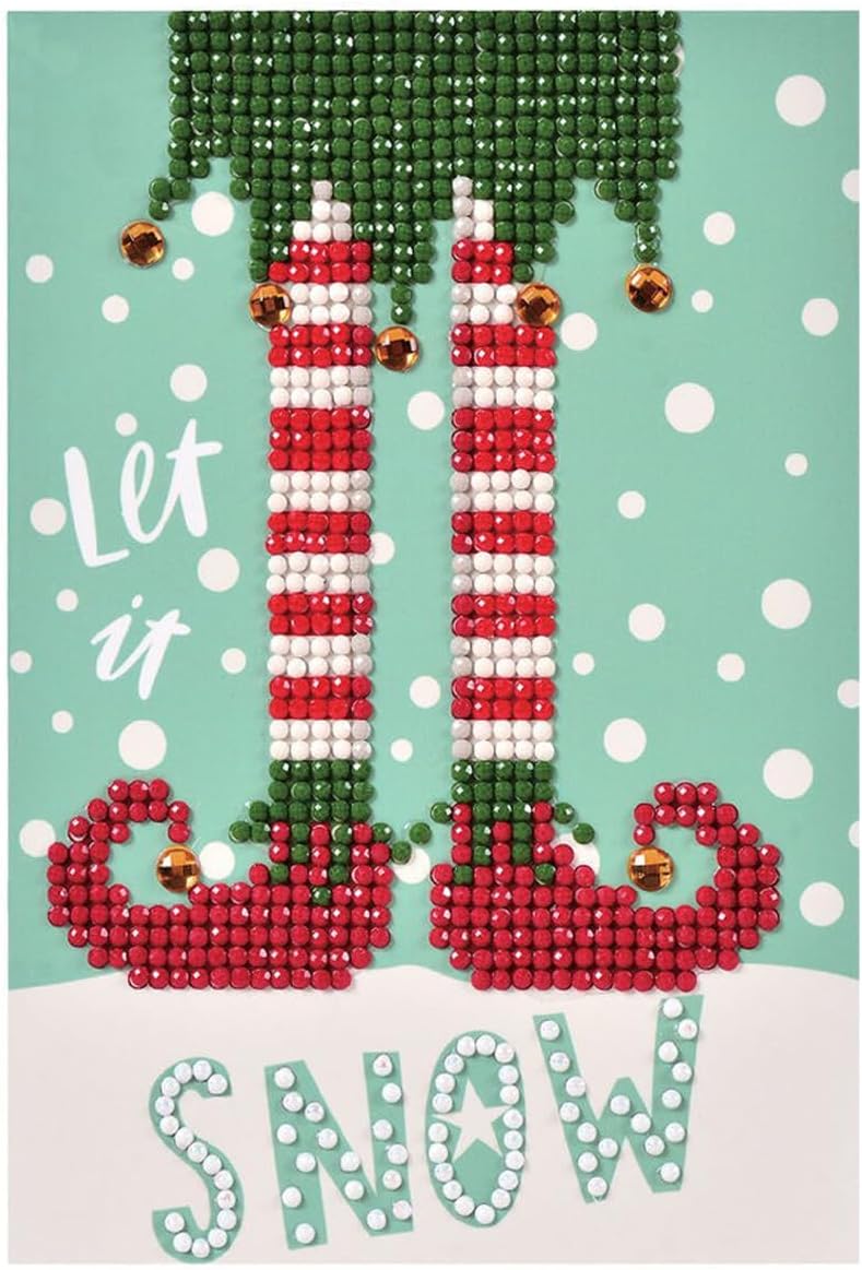 DIAMON DOT Le I Sno Diamon Ar Cards Handmad Diamon Paintin Card Kit Handmad Greetin Card Kit fo Christma Note an Specia Occasions