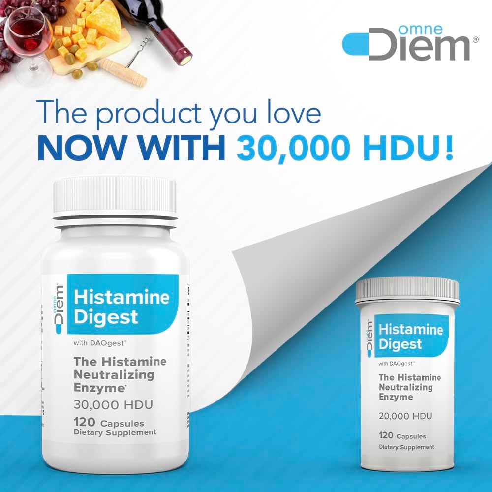 Omn Die Histamin Diges DA 30,00 HD 12 Cap Histamin Neutralizin Enzym Reliev Histamin Intoleranc wit Diamin Oxidase