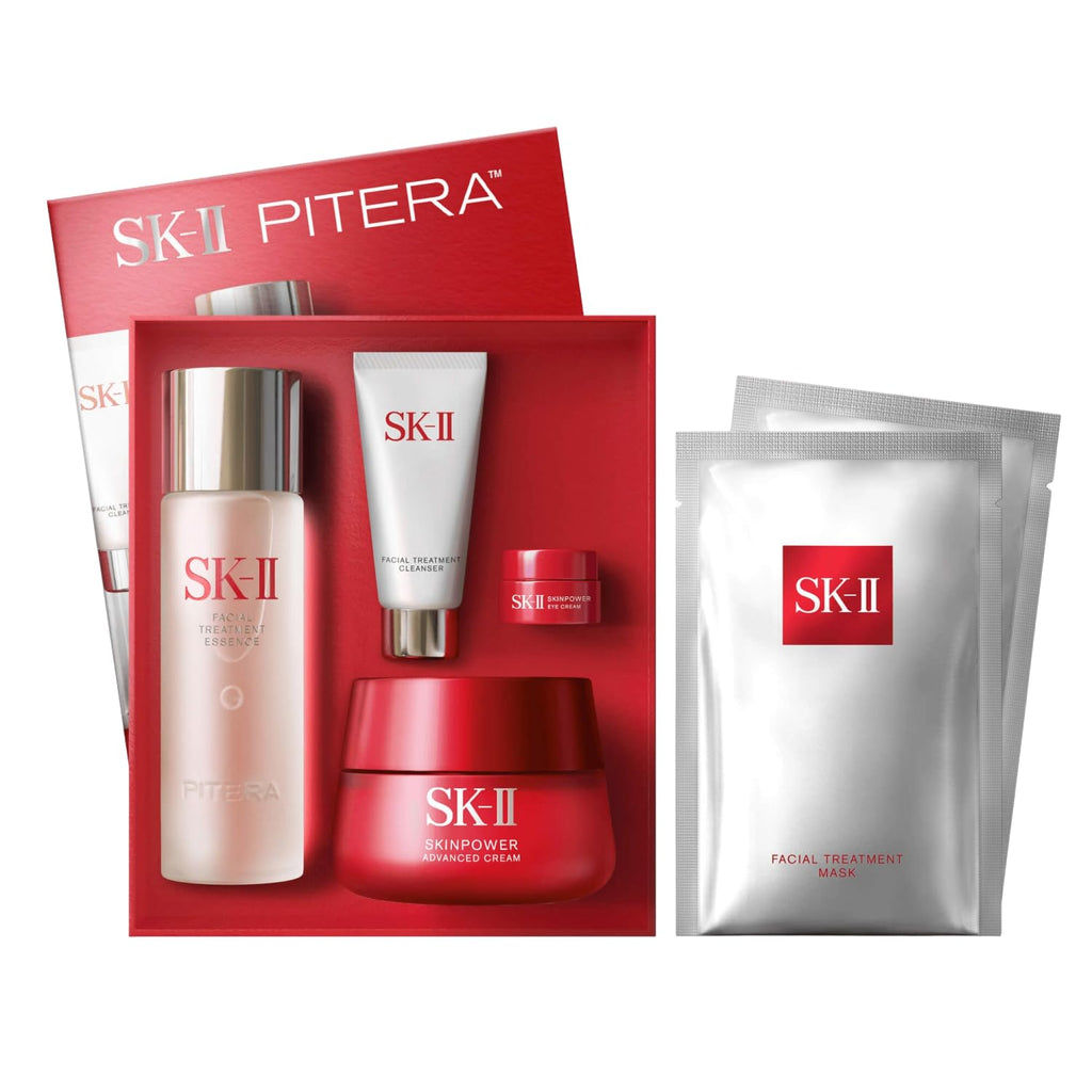 SK-I Ant Agin Skincar Gif Se Include Ful Siz Skincar Product Facia Cleanser Facia Essence SKINPOWE Fac Ey Crea Treatmen Mask ( Count)