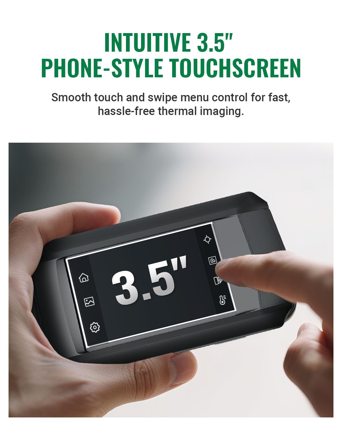 HP9 Therma Imagin Camera,3.5inc Touc Scree Therma Camer wit Visua Camera 24 24 Supe Resolution Intelligen Scen Detection 9 9 I Resolution 2 H Vide Recording -4¡ã t 662¡ãF