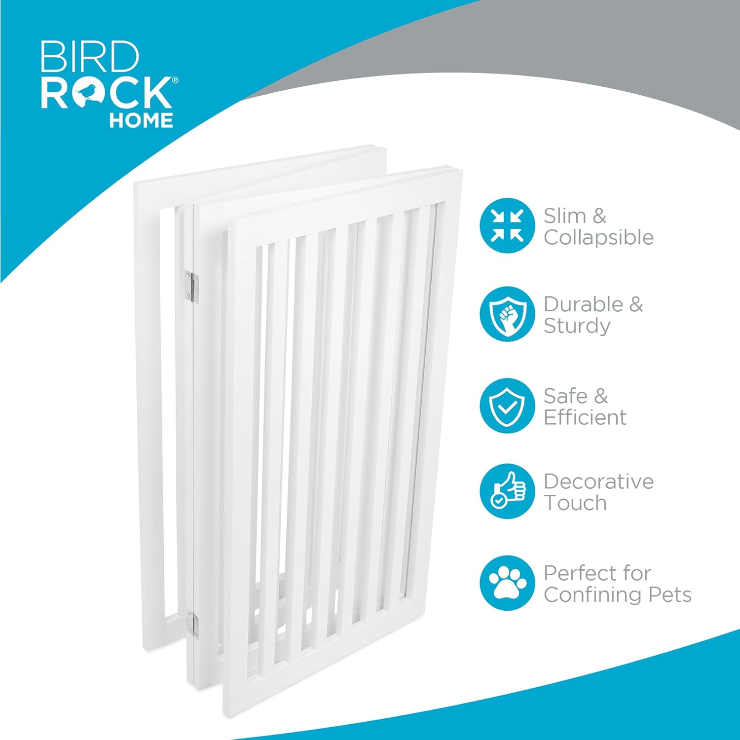 INTERNET' BES Do Gat Indoo Freestandin Pe Barrier Foldin Woo Do Fence Extr Wid Doorwa Pupp Gate Indoo Anima Privac Panel Woode Ca Fenc  Pane 36inch White
