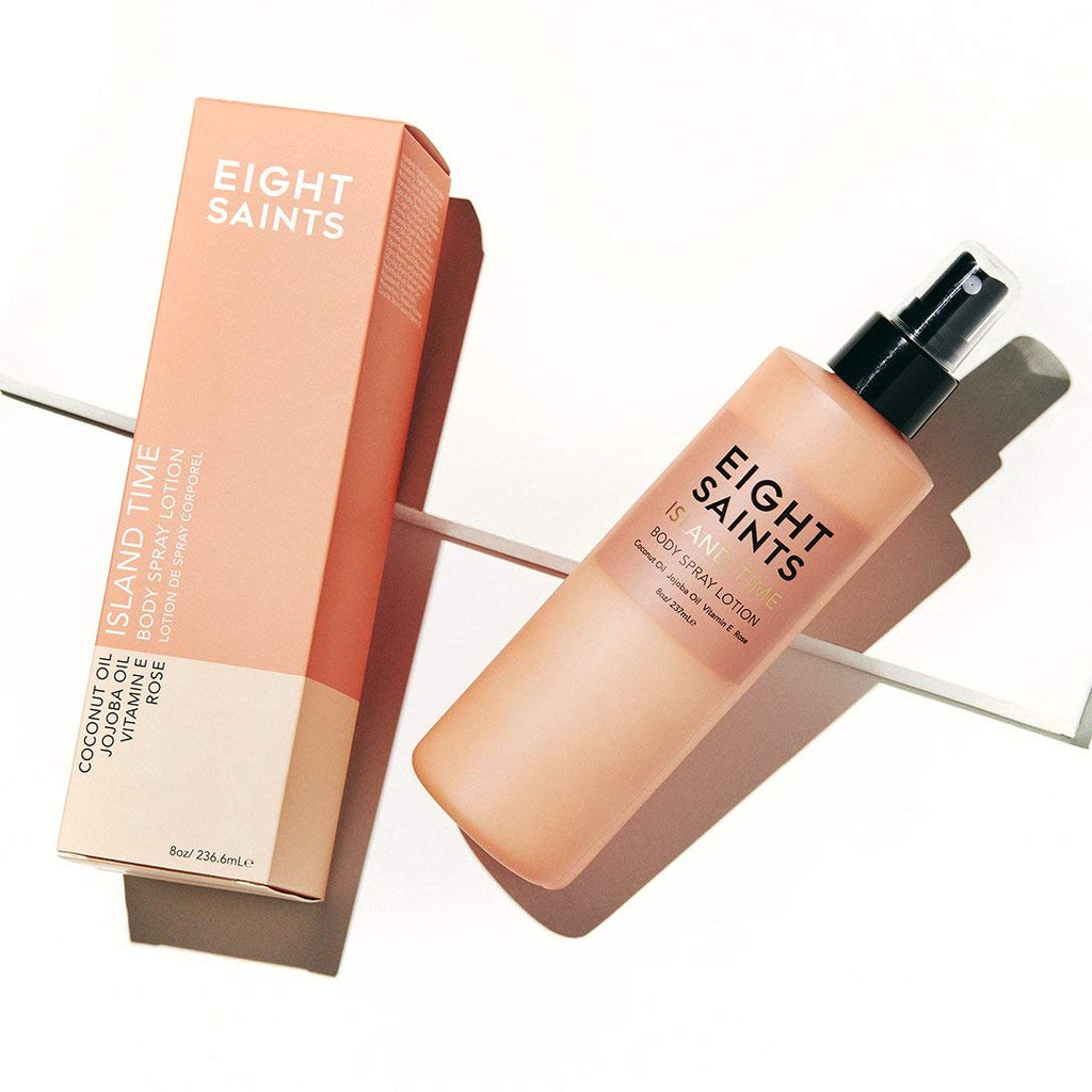 Eigh Saint Islan Tim Bod Spra Lotion Natura an Organi Bod Lotio fo Dr Skin Protects Nourishes an Hydrates Coconu Scent Ounces