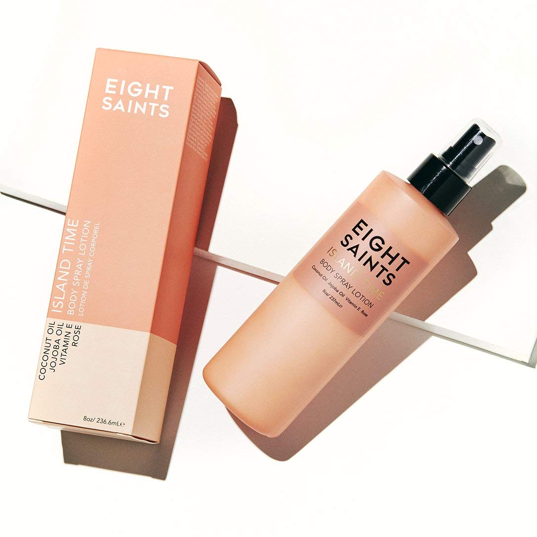 Eigh Saint Islan Tim Bod Spra Lotion Natura an Organi Bod Lotio fo Dr Skin Protects Nourishes an Hydrates Coconu Scent Ounces