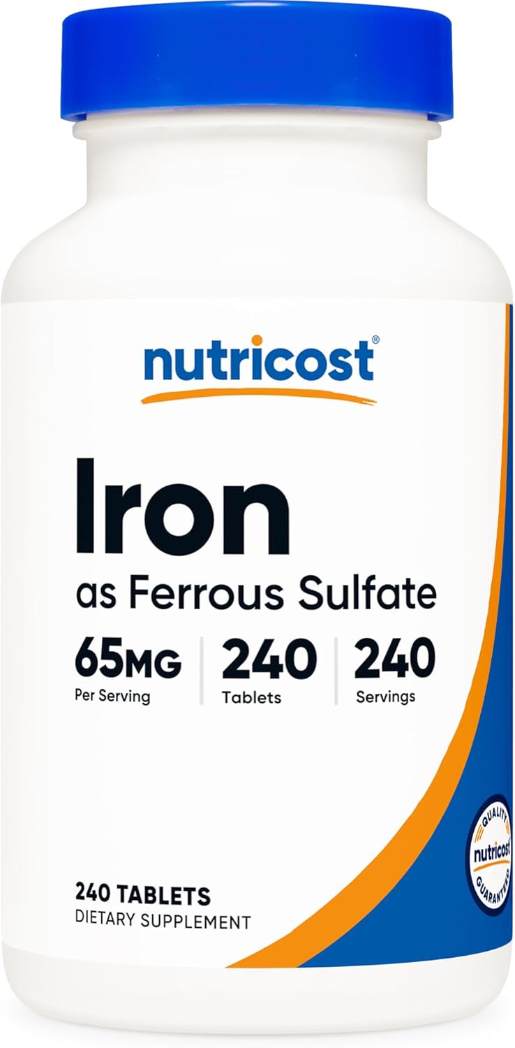 Nutricos Iro (A Ferrou Sulfate 65mg 24 Tablet Non-GMO Glute Free