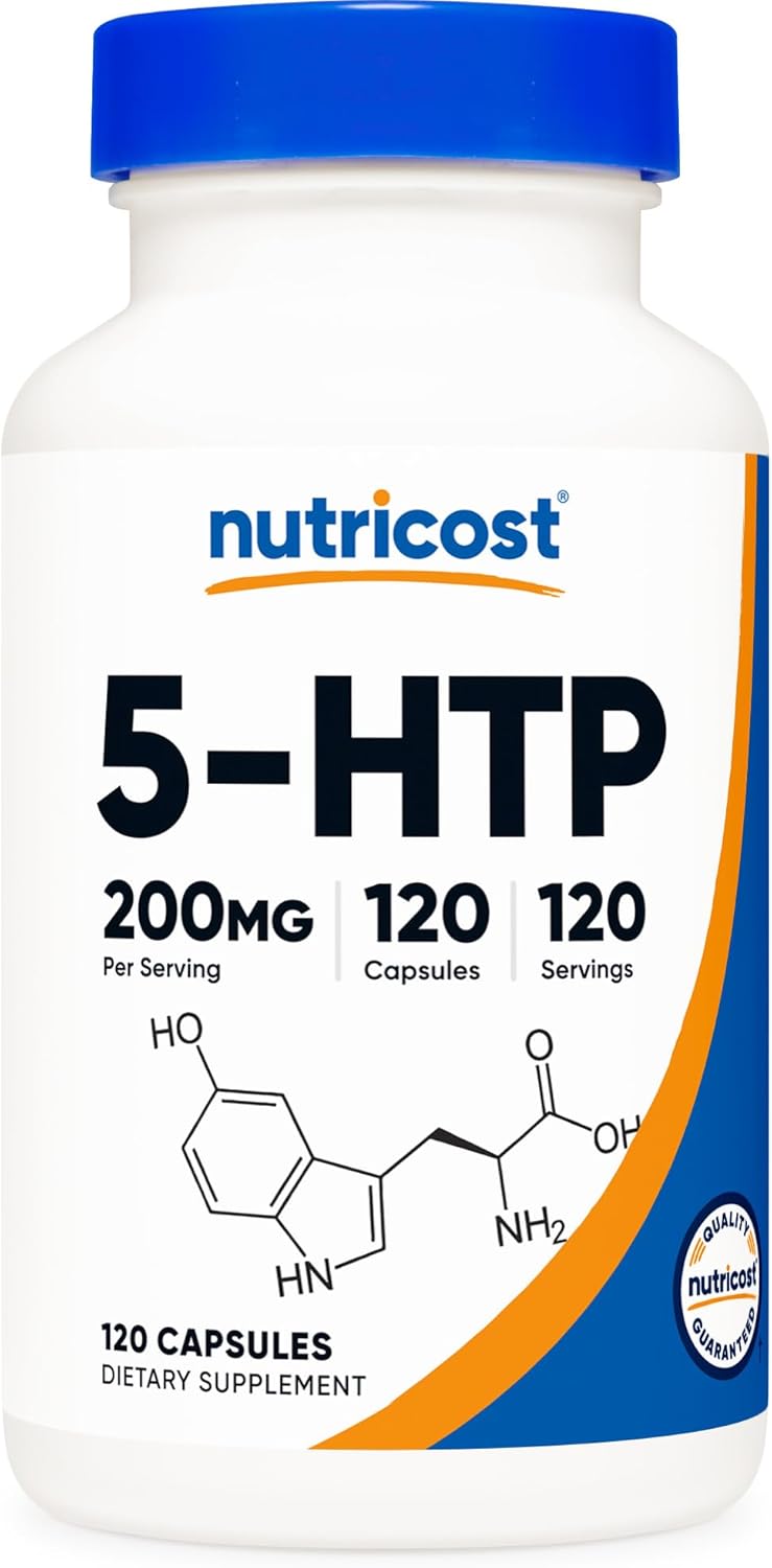 Nutricost 5-HTP 100mg, 240 Vegetarian Capsules (5-Hydroxytryptophan) - Non-GMO Gluten Free