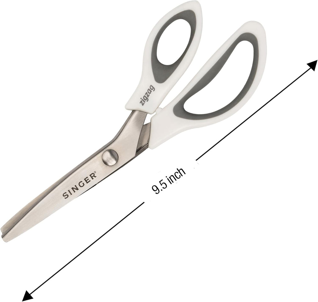 SINGE 9inc Pinkin Shear Zi Za Scissor fo Fabric