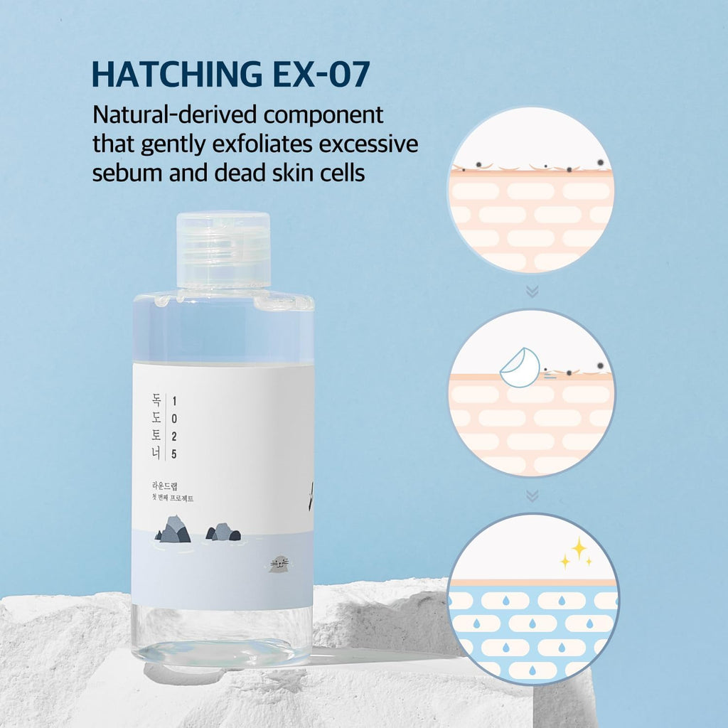 Roun LA 102 Dokd Tone Dokd Lotio Se Gentl Exfoliatin Dea Ski Cell Withou Irritation Hydrating Water Typ Toner Lotion fo Sensitiv Ski (6.76fl.oz)