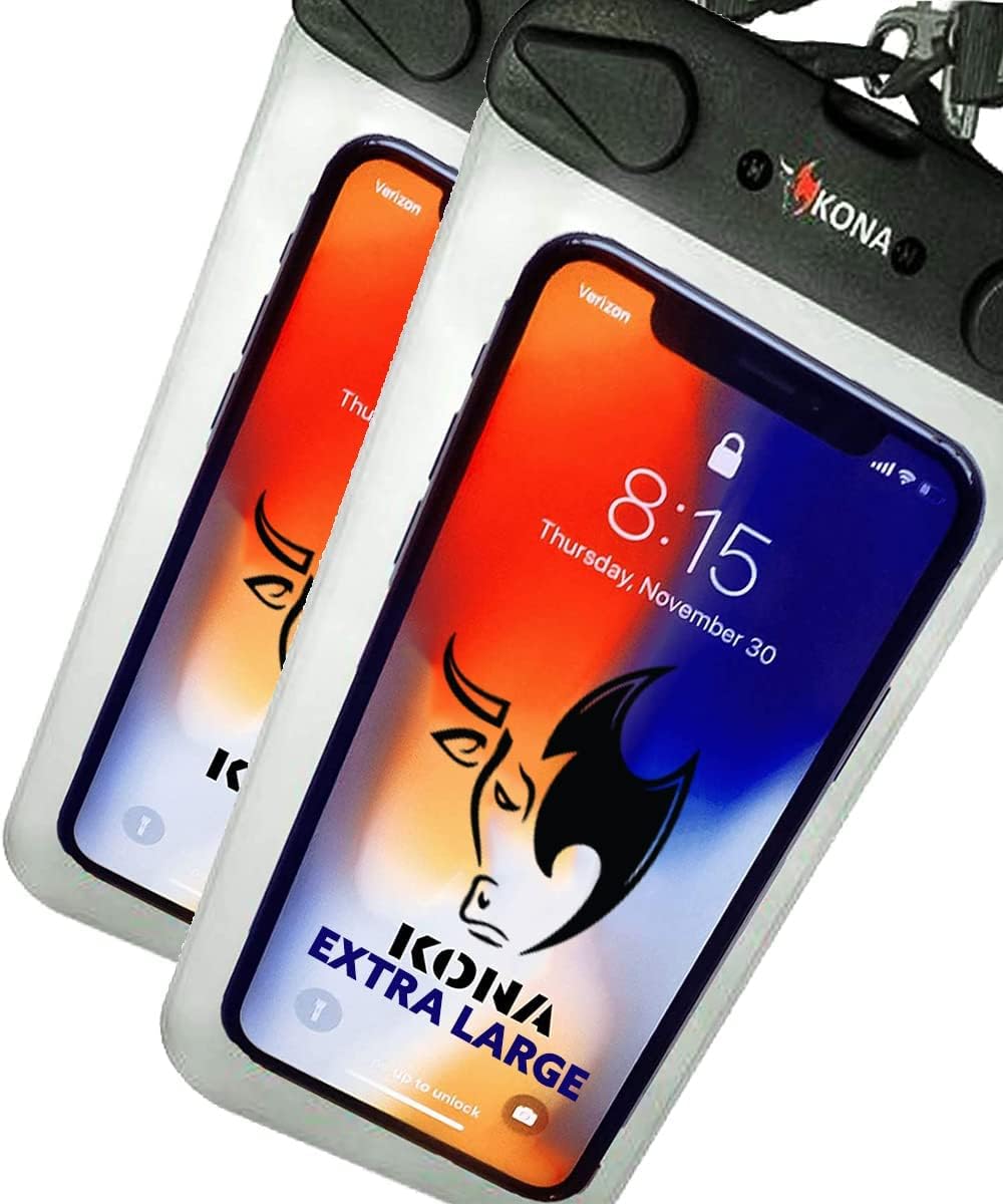 Submariner Large Waterproof Phone Pouch - Heavy/Duty Floating Universal Waterproof Case for Apple iPhone 11 X 8 7 Pro Samsung S20 S10 S9 S8 Note Pixel LG Sony & More
