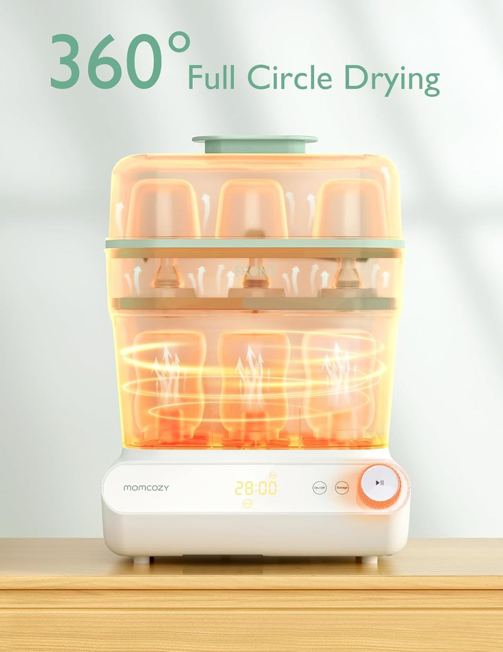 Layer Larg Bottl Sterilize an Dryer Fas Steriliz an Dry Universa Bottl Sterilize fo Al Bottle Breas Pum Accessories Touc Scree Auto-Of Bottl Sanitizer
