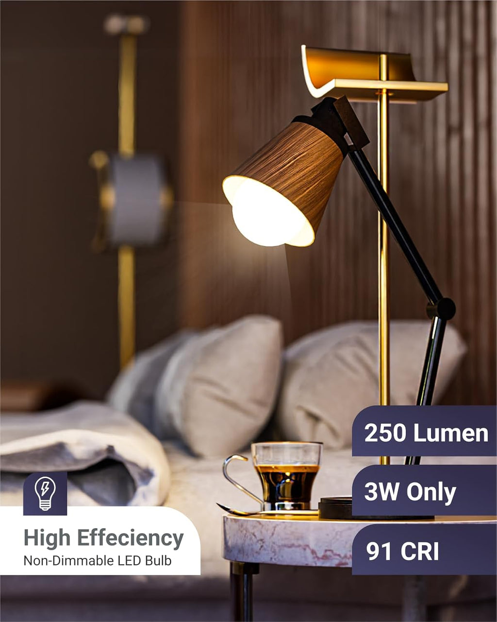 Sunco 10 Pack 3W=25W A19 LED Light Bulbs CRI91 6000K Daylight Deluxe, 250 Lumens, E26 Medium Base, Indoor Outdoor, Super Bright, Instant On, Frosted Lens, Lamp for Bedroom Dining Living Room UL.