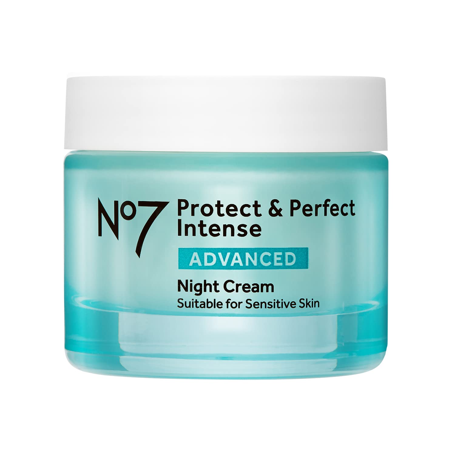 No7 Protect Perfect Intense Advanced Night Cream - Vitamin E Shea Butter Face Cream - Fine Line Reducing Moisturizer with Collagen Peptide Technology (1.69 fl oz)