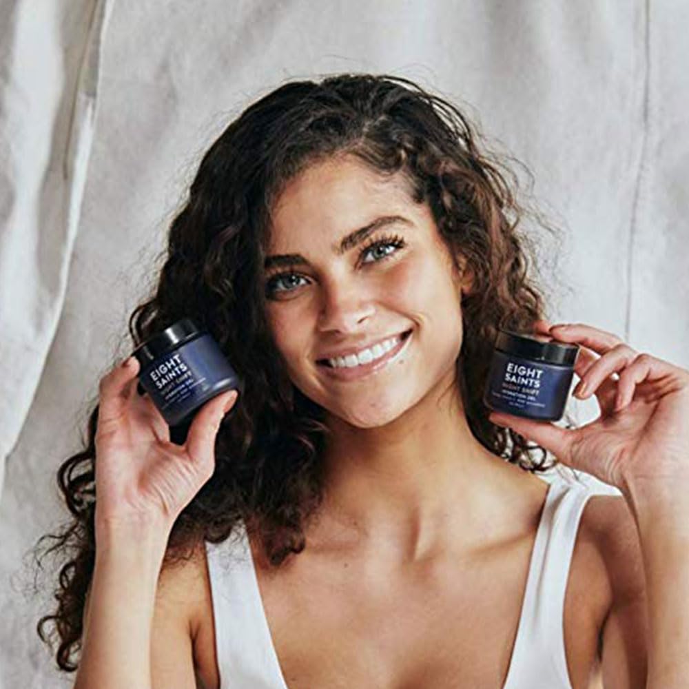 Eigh Saint Nigh Shif Anti-Agin Ge Fac Moisturizer Natura an Organi Ant Wrinkl Nigh Crea Ge Fo Fac T Reduc Fin Line an Wrinkles Ounces