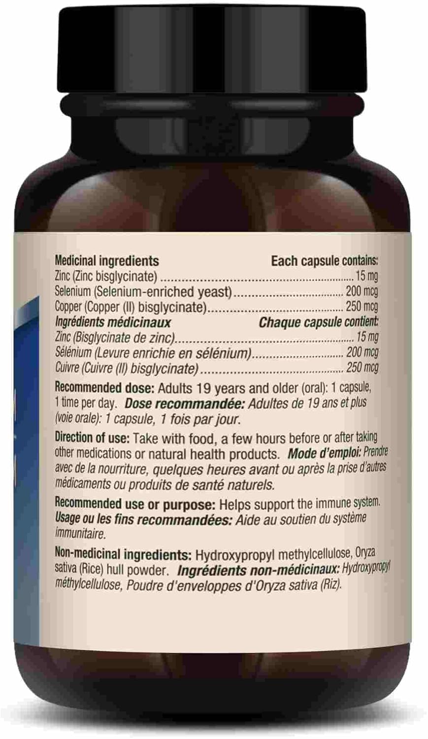 Dr. Mercola Zinc Plus Selenium - Mineral Blend Supplement - for Immune, Brain & Respiratory Support - Contains Zinc Glycinate Chelate & Copper - GMO-Free & Gluten-Free - 90 Capsules (90 Servings)