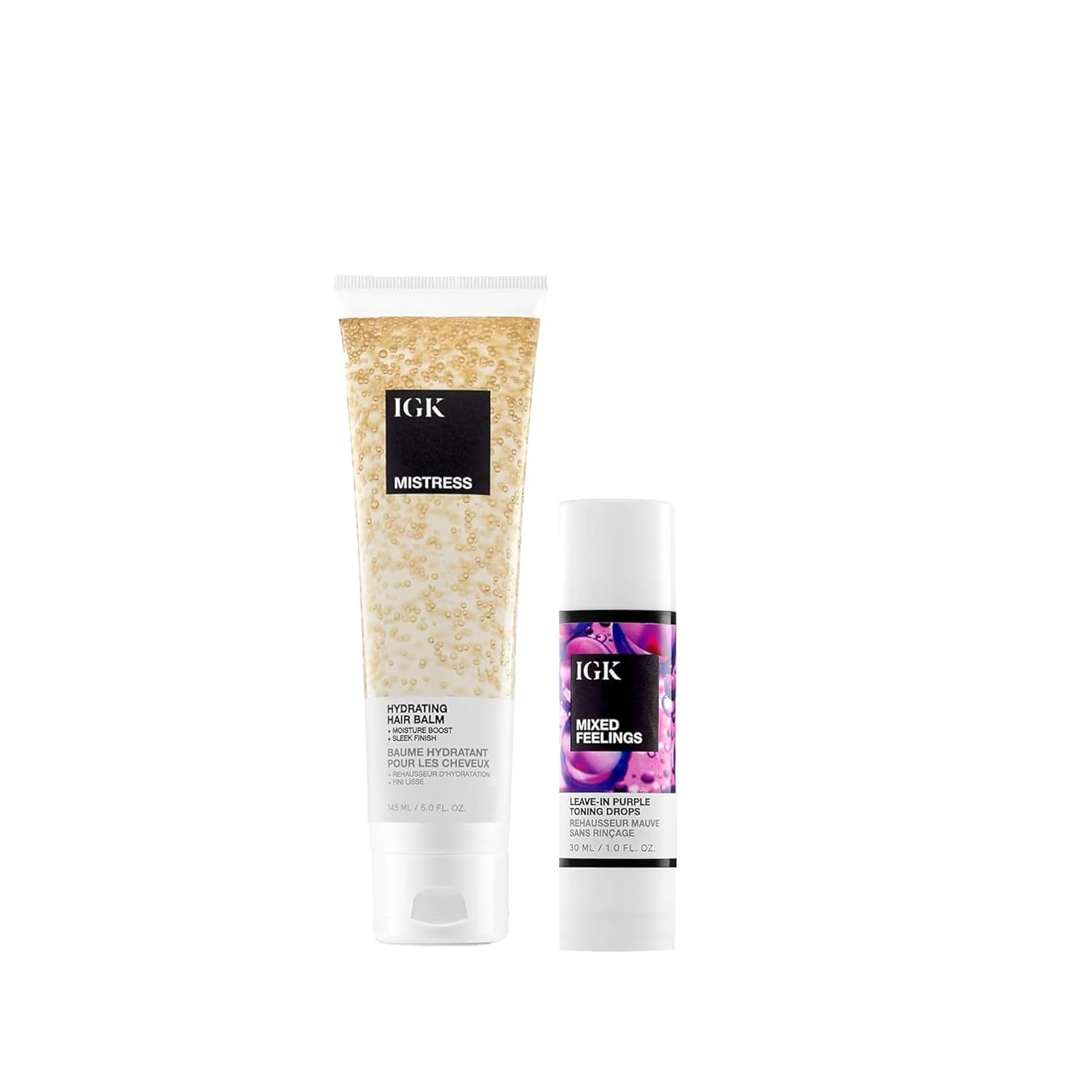 IG Mistres Hydratin Hai Bal Mixe Feeling Leave-I Blond Tonin Drop Ton Brass Hair Nourish Figh Friz  o  oz