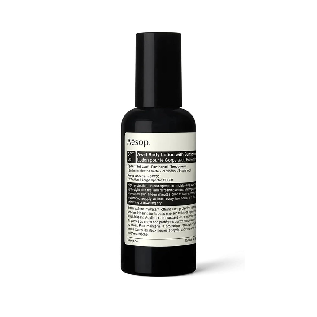 Aeso Avai Bod Lotio wit Sunscree SPF5 Lightweigh Moisturizin Sunscree wit Spearmin Lea an Vitami  Broad-Spectru Hydratio an Protectio 5.1 oz