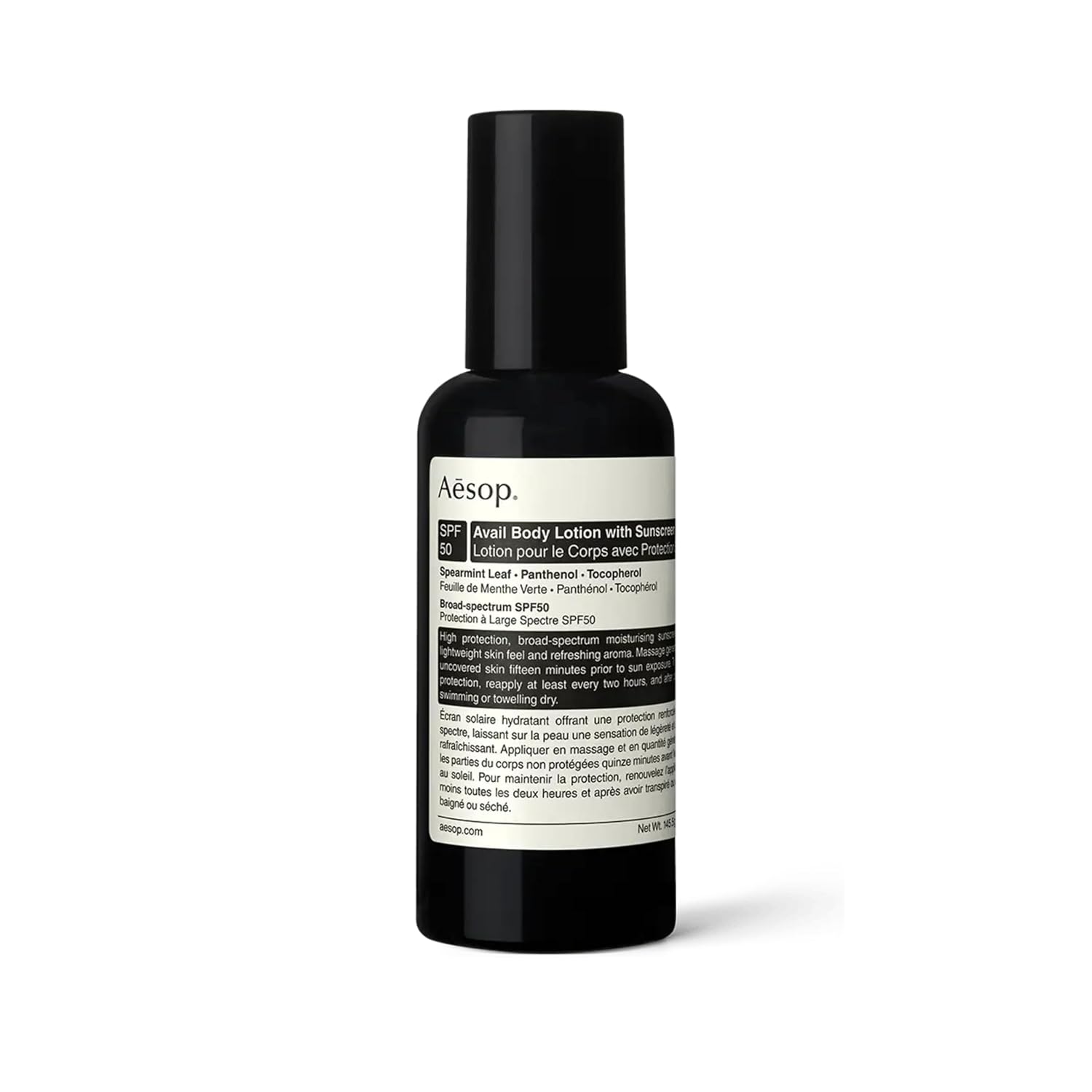 Aeso Avai Bod Lotio wit Sunscree SPF5 Lightweigh Moisturizin Sunscree wit Spearmin Lea an Vitami  Broad-Spectru Hydratio an Protectio 5.1 oz