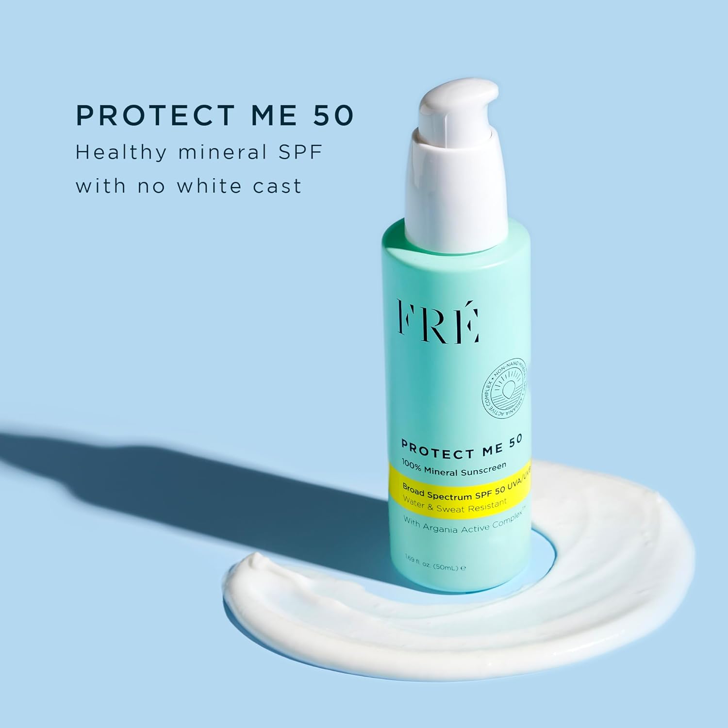 Minera Fac Sunscree wit Non-Nan Zin Oxid SP 50 PROTEC M b FR Skincar Ree Safe Water-Resistant N Whit Cast Facia Moisturizin Crea Non-Comedogeni Ophthalmologis Tested
