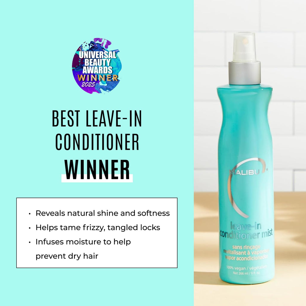 Malib Leav I Conditione Moisturizin Hea Protectan fo Hai Adul Kid Hai Detangle Spra fo Dail Pos Swi t Hel Preven Colo Fadin wit U Protectio (9oz)