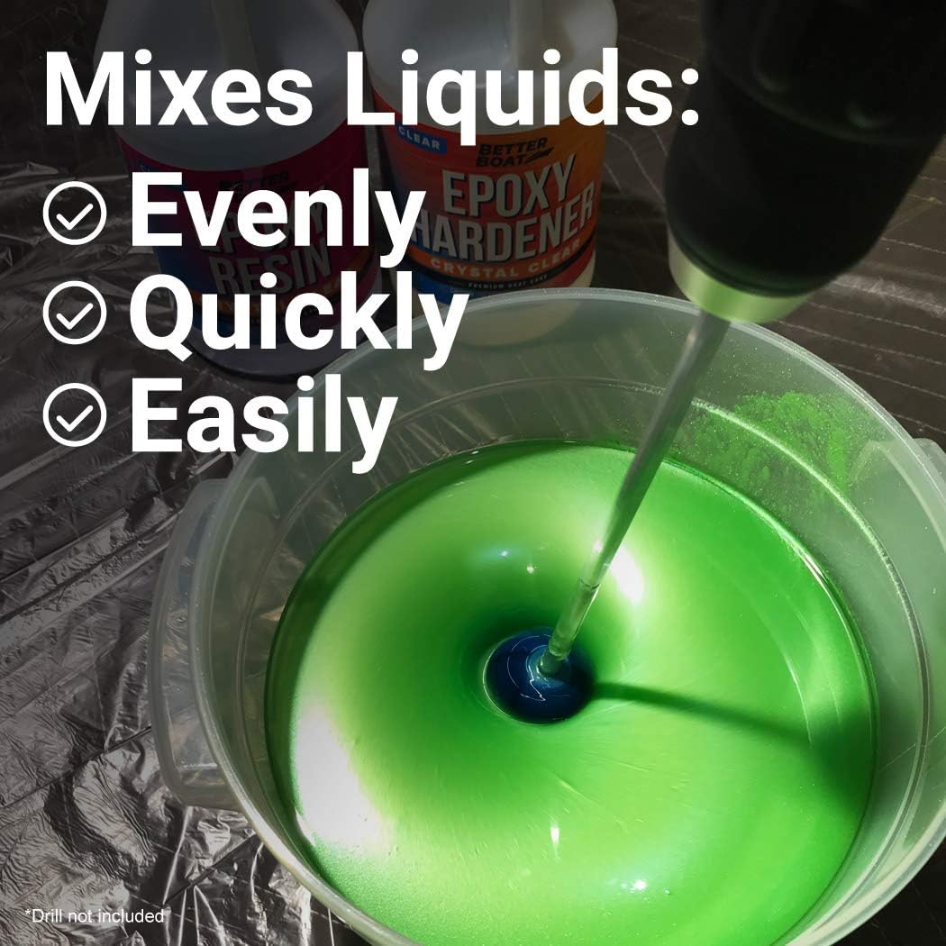 Pain Mixe fo Drill Epox Resi Mixer Pain Stirre Dril Attachmen fo Quar o Gallon Mu Mixin Tools Craftin Paddl Attachment