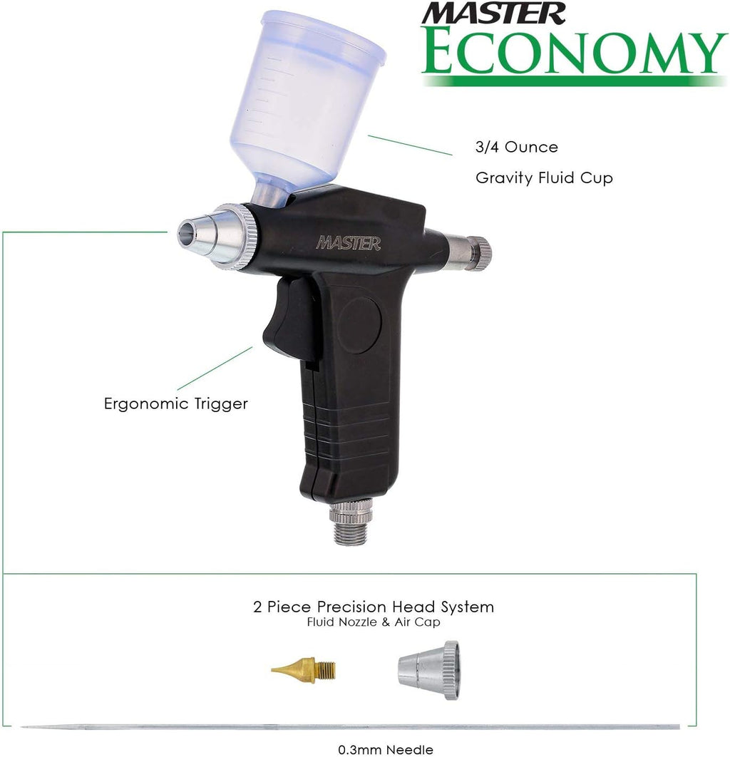 Maste Airbrus Mode G7 Universa Precisio Trigge Styl Gravit Fee wit 3/ Ounc Gravit Flui Cu an 0.3m Nozzle