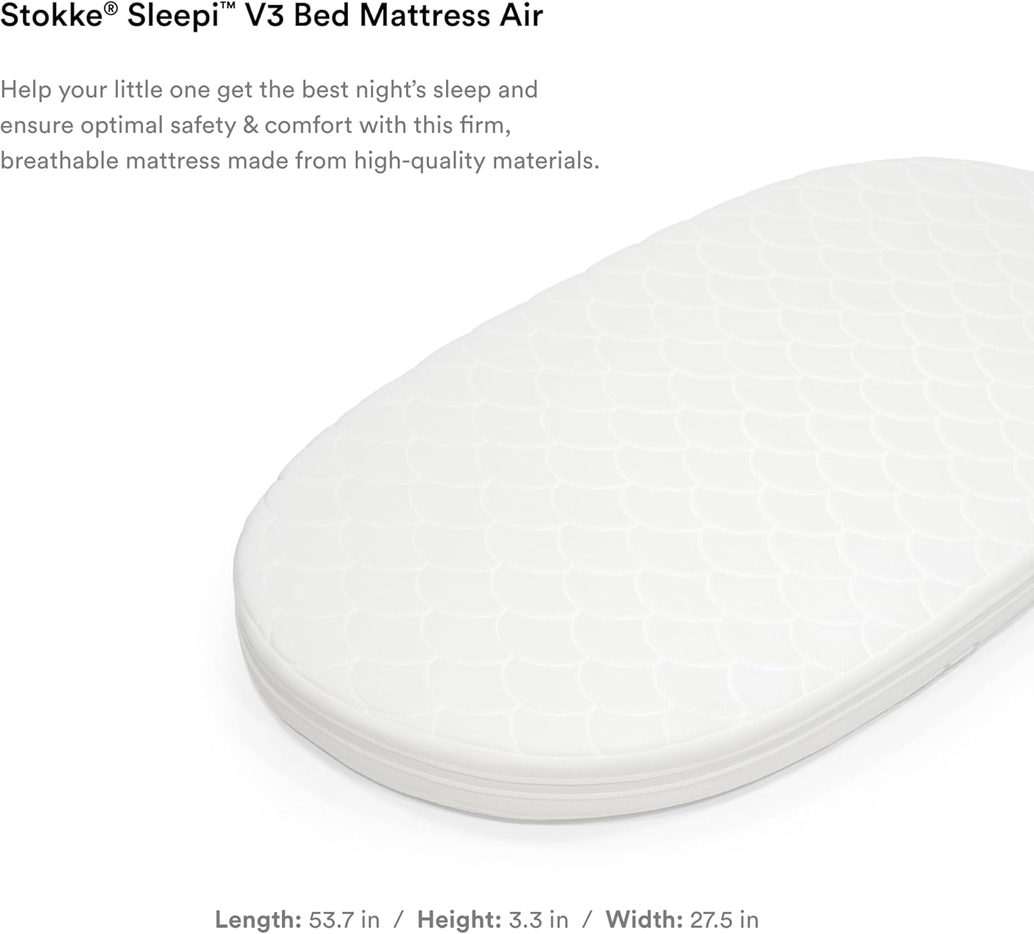 Stokk Sleep V Be Mattres Ai Fir Breathabl fo Baby¡¯ Comfor Non-Toxic Quic Dryin Cor Machin Washabl Cover
