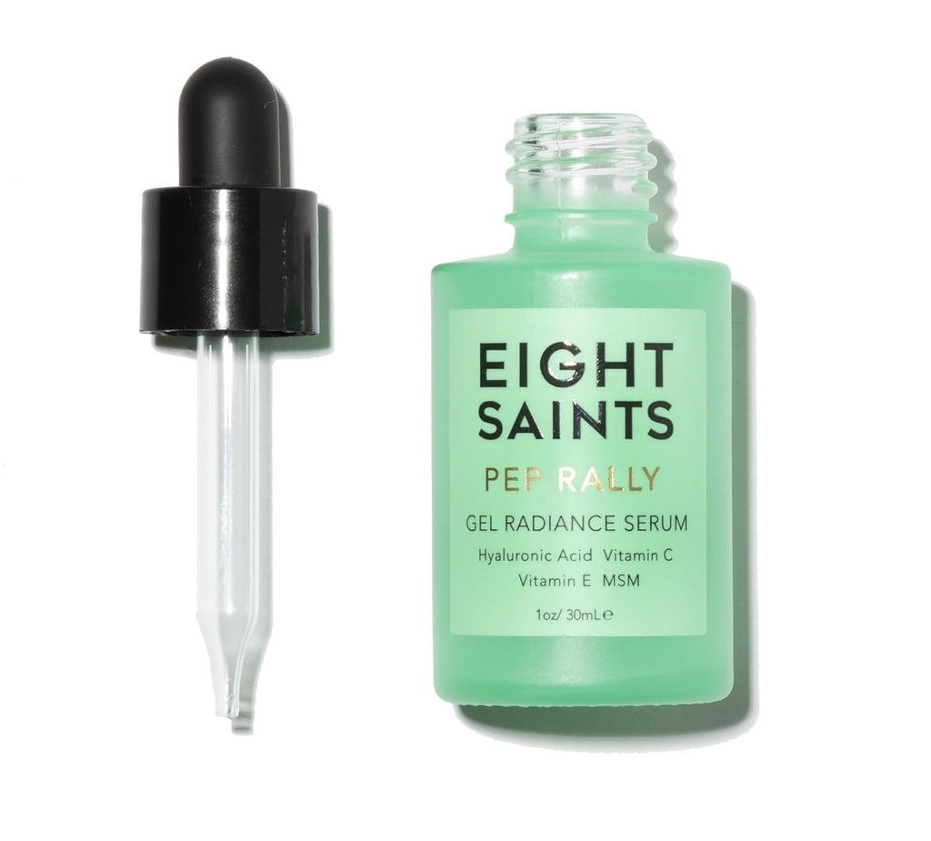 Eigh Saint Skincar Pur Hyaluroni Aci Seru fo Fac Plumping Natura an Organi Vitami Fac Seru wit Vitami fo Fin Lines Reduce Wrinkles Firming Hydrating Anti-Aging Oz