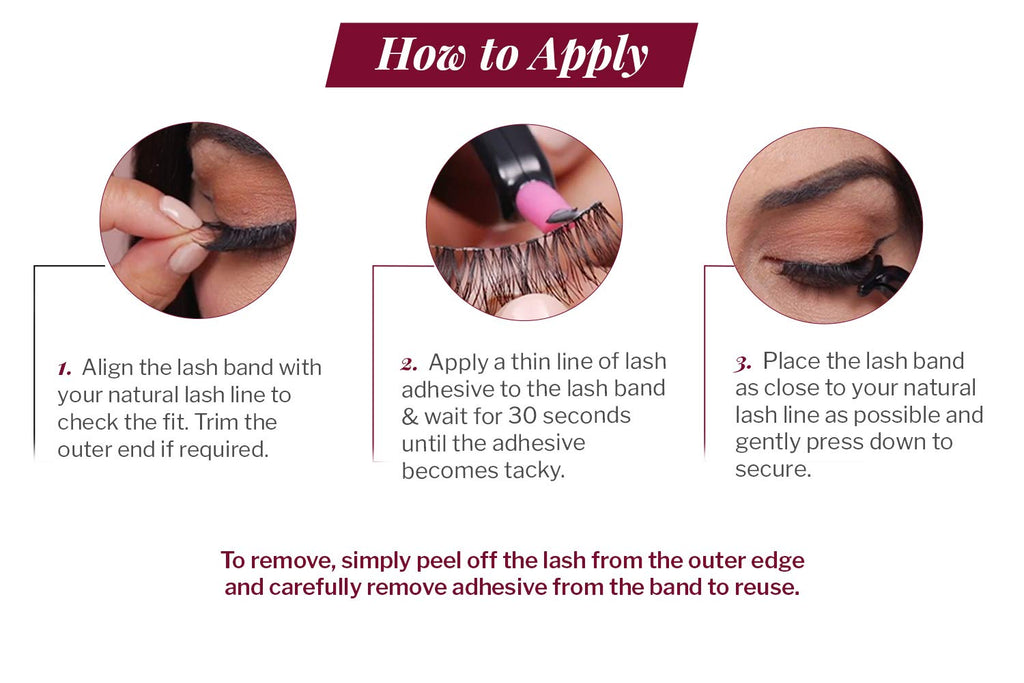 Ardell Extension FX D Curl False Eye Lashes for Eye Widening Effect, 4 pack