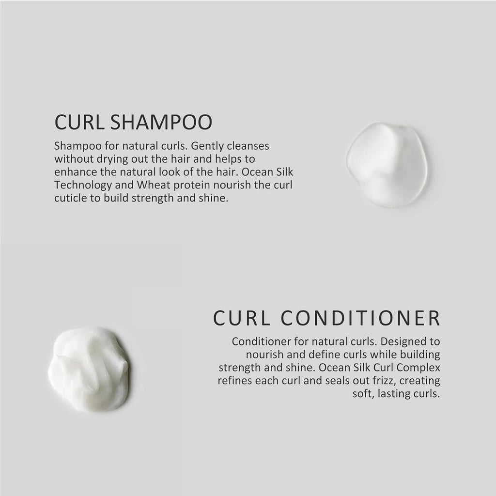 SACHAJUA Cur Shampo an Conditione Se Ocea Sil Technolog Whea Protei fo Nourished Define Sof Curl Repair Shin Friz Contro Vega Paraben-Fre Pac o (8. oz)