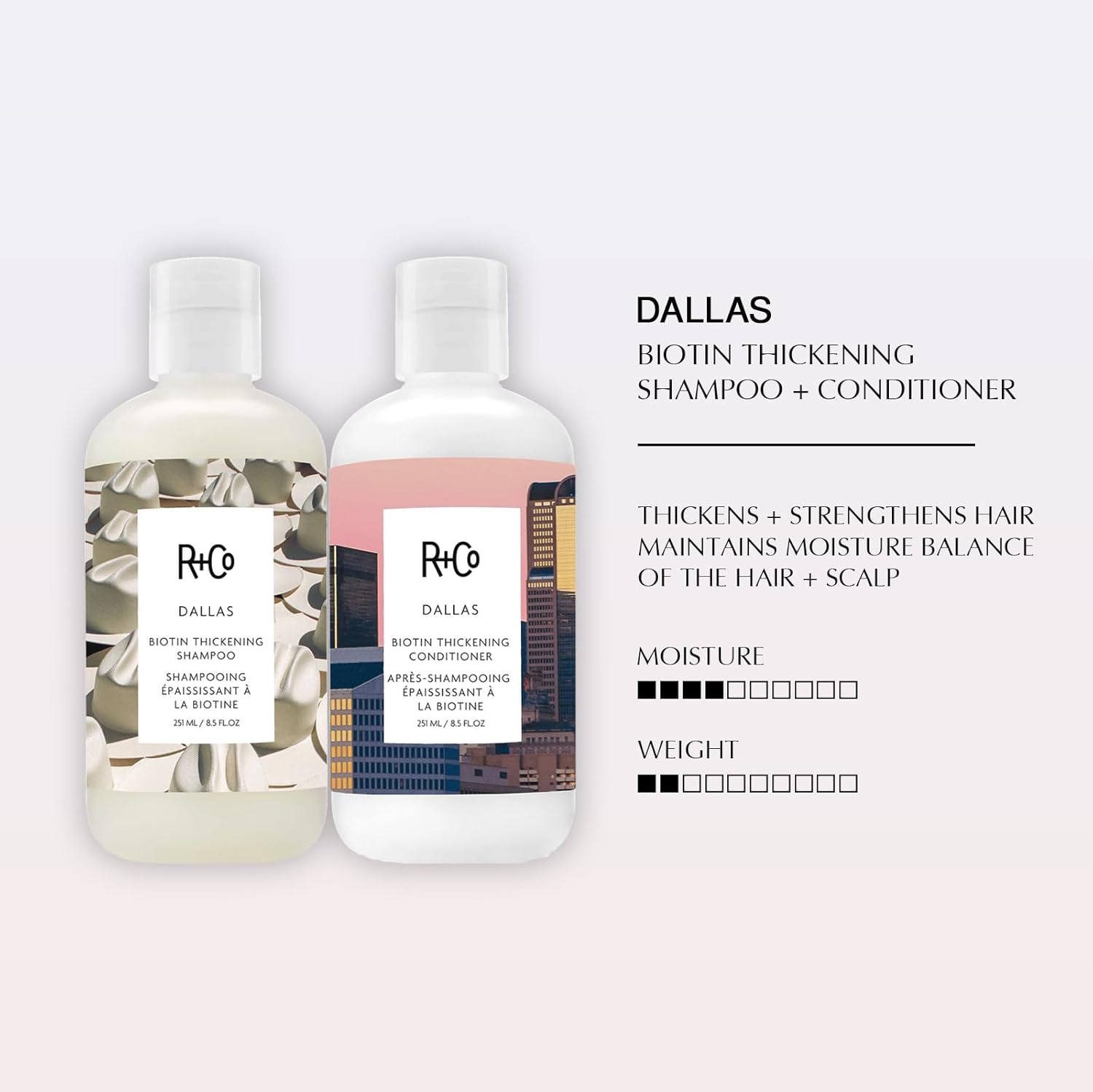 R+C Dalla Bioti Thickenin Shampo Conditione Se Add Volume Strengt Fullnes Sulfate-Free Vega Cruelty-Fre 8.5o (Pac o 2)