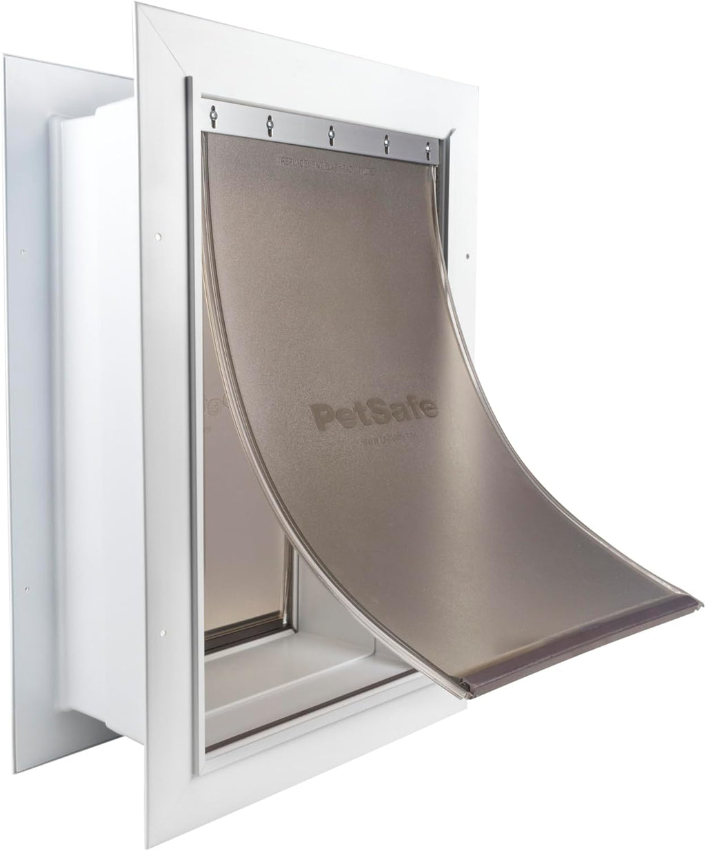 PetSafe Wall Entry Pet Door - Rust-Free Telescoping Frame - Easy Install for Interior Exterior Walls 4 3/4inch - 7inch Thick - Large - for Pets Up to 100 Lb