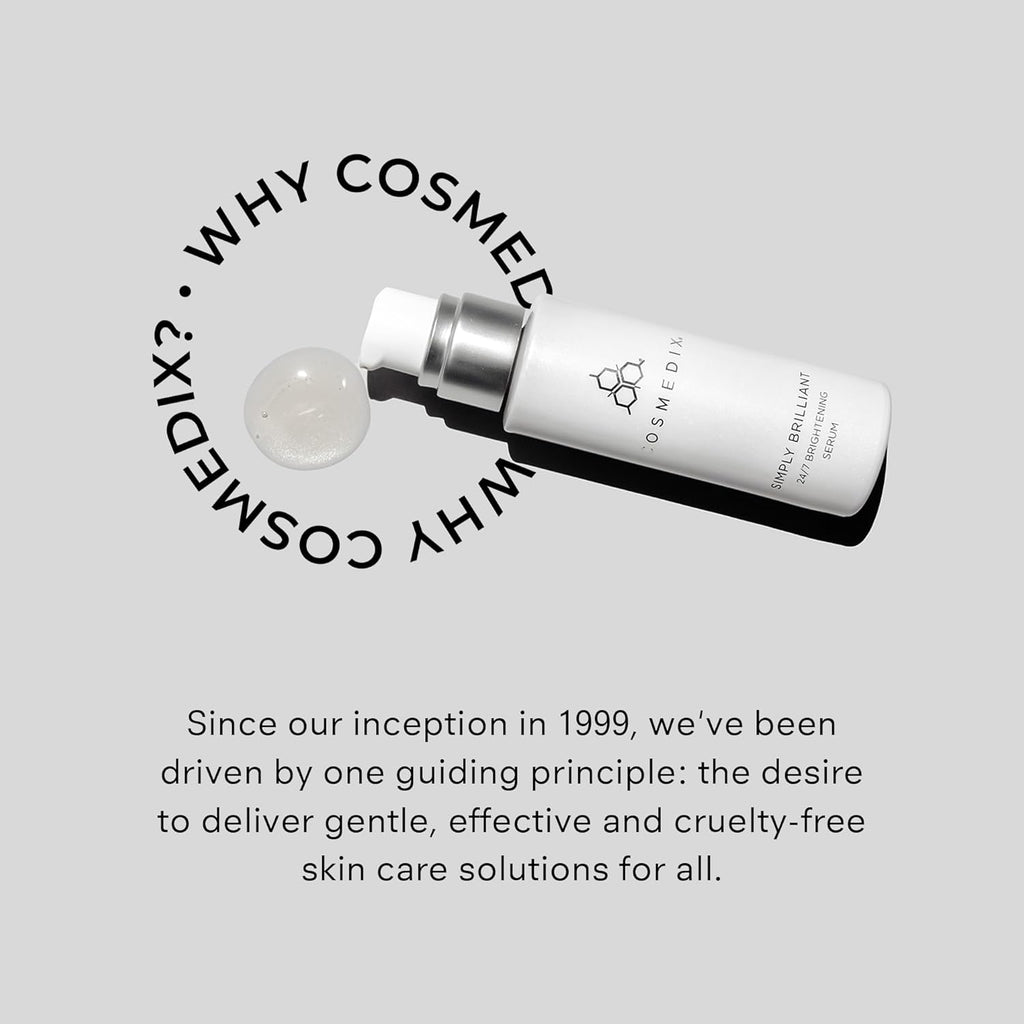 COSMEDI Simpl Brillian 24/ Brightenin Fac Seru Exfoliatin Facia Seru fo Fin Lines Wrinkle Uneve Ski Ton Gentl Firmin Skincar fo Brighter-Lookin Ski Natura Glow