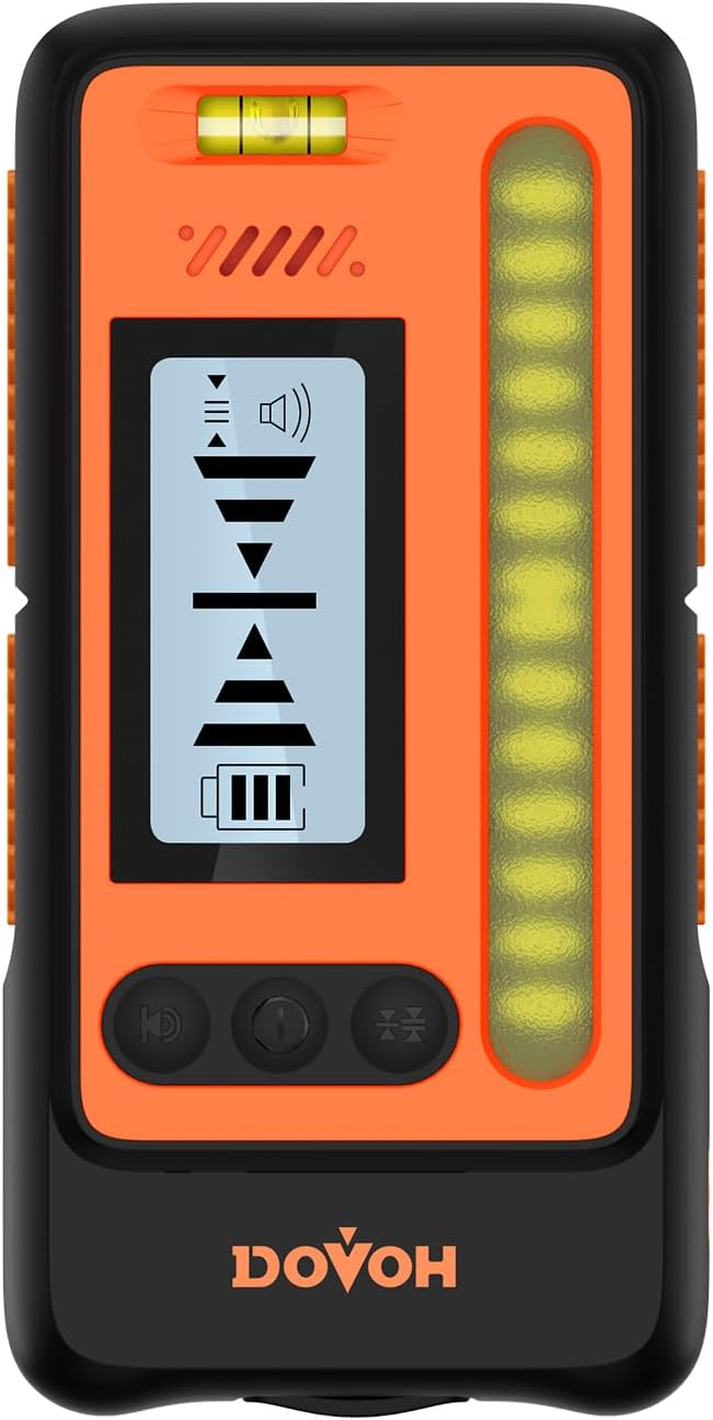 Hig Accurac Lase Leve Receive Dua LC Displa Lase Leve Detecto 197f i Sunligh Outdoors Lou Speaker IP5 Shock-resistant DR1