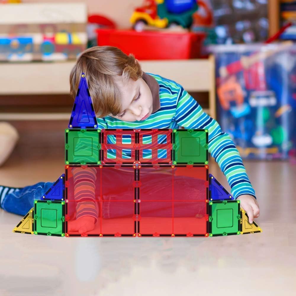 Desir Delux Magneti Tile Buildin Block Constructio Toy fo Boy Girl 47p STE Learnin Educational Kid Ag    Yea Ol Gift